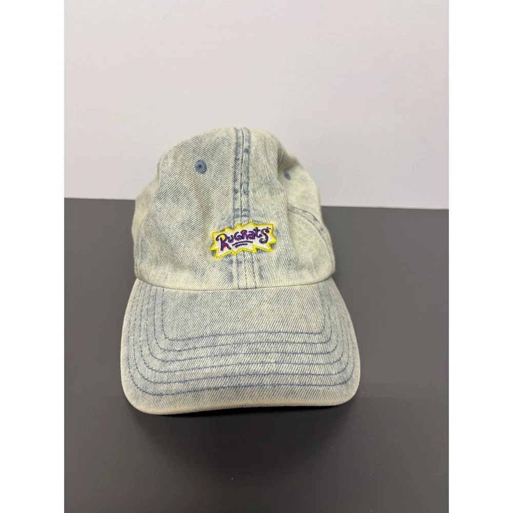 Rugrats‎ Nickelodeon Denim Blue Acid Wash Strapback Hat Cap 2019 Viacom Used